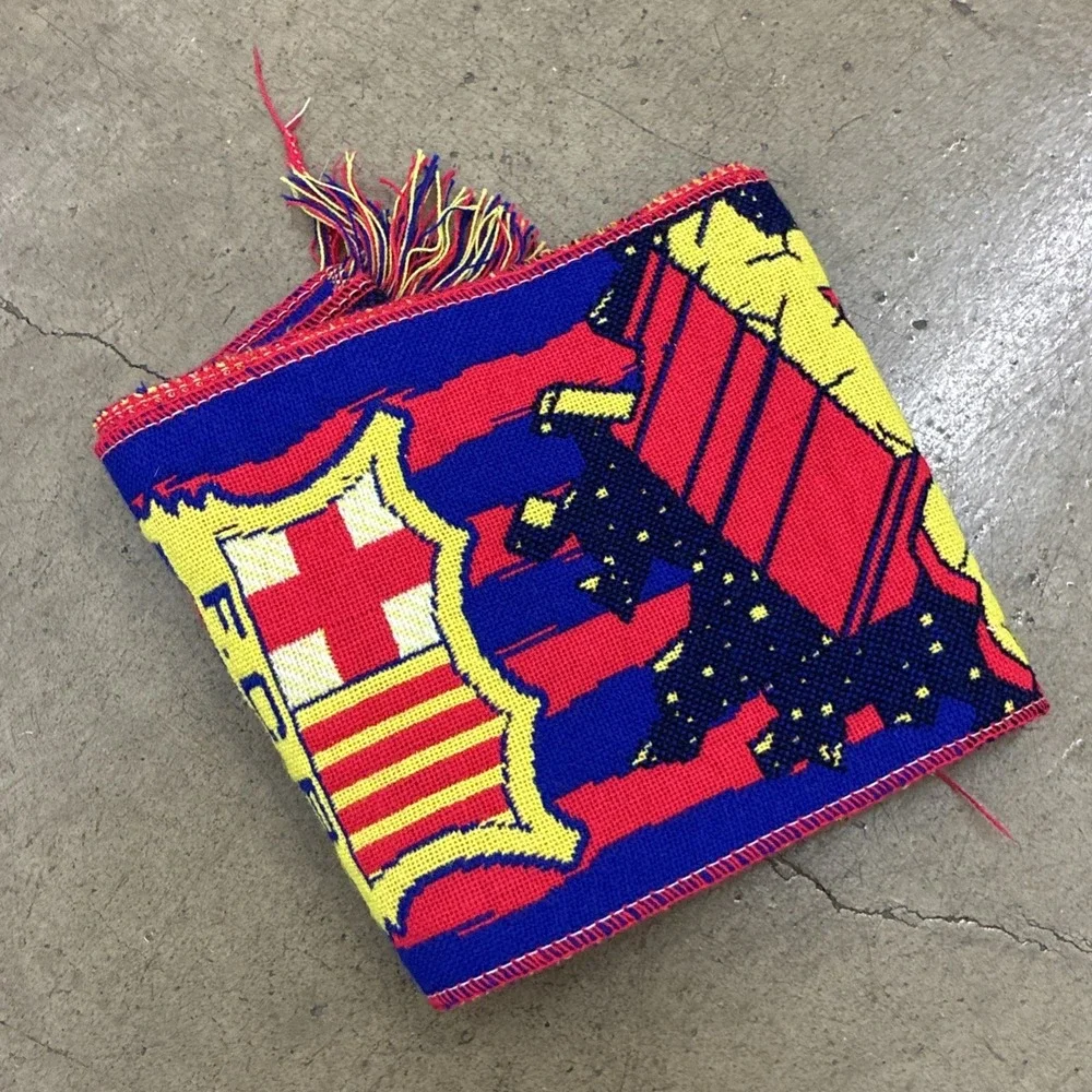 FC Barcelona FAN football scarf Vintage Measured In Photos